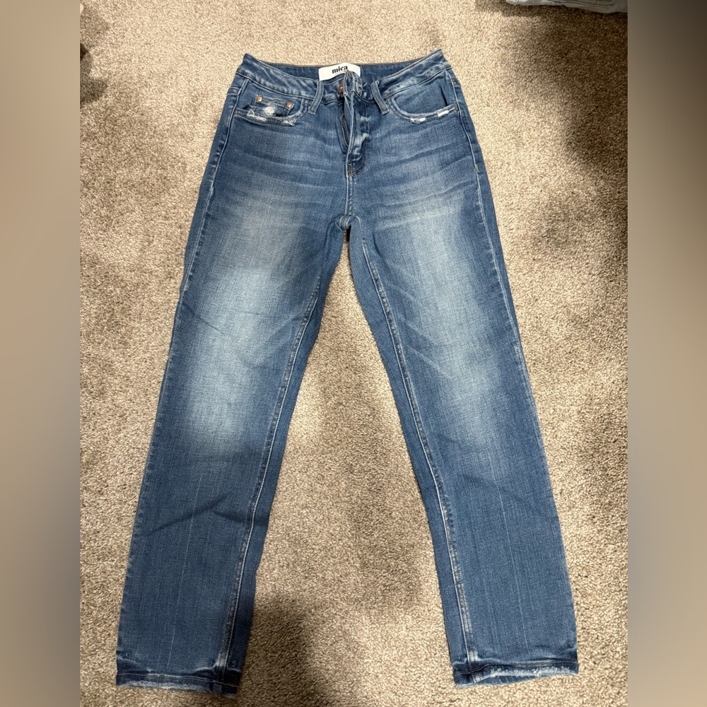 Classic Straight Leg Denim Jeans